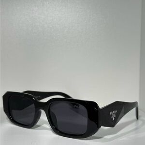 Prada Black Geometric Sunglasses